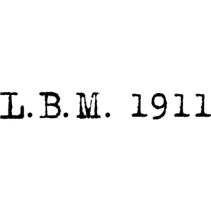 L.B.M. 1911