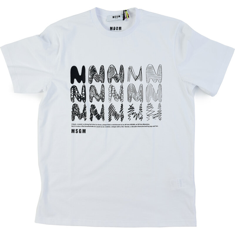 Футболка MSGM MSGM Модная итальянская одежда для мужчин 5